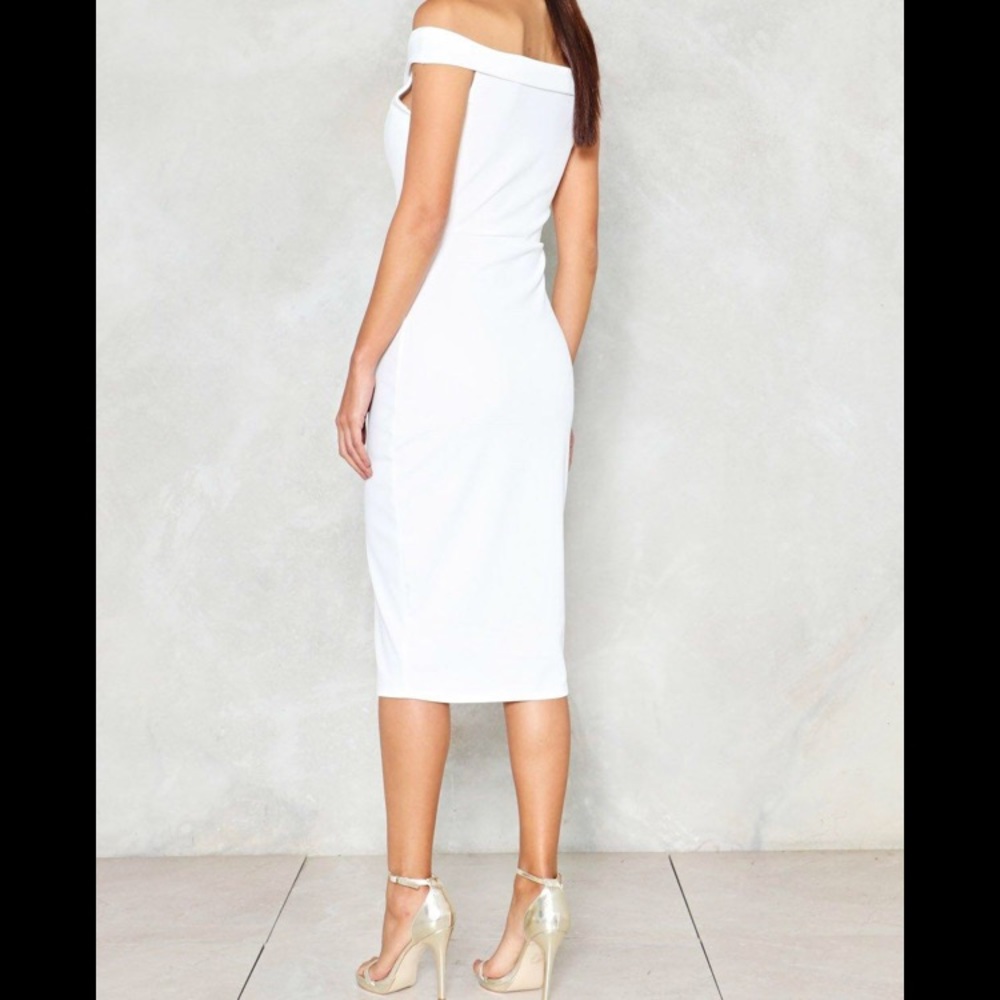 Nastygal white dress NWT